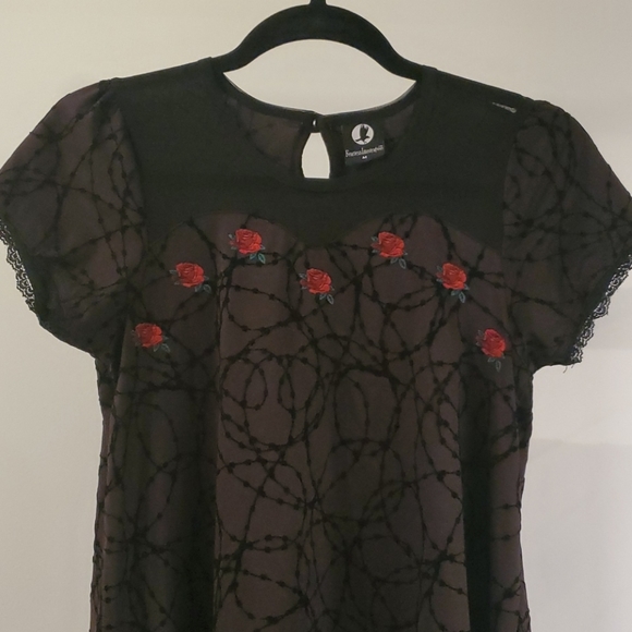Fearless Illustration Black rose and thorns dress - Picture 3 of 8